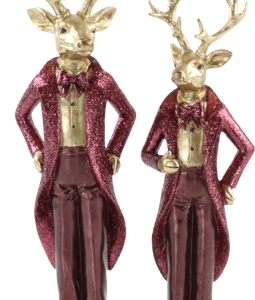 2965 FIGURINES MAJESTIC DEERS S/2